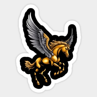 Der Flug des goldenen Pegasus Sticker